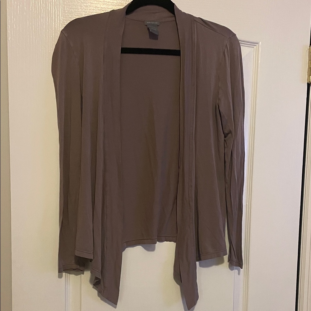 Ann Taylor Women's Open Front Cardigan - Beige